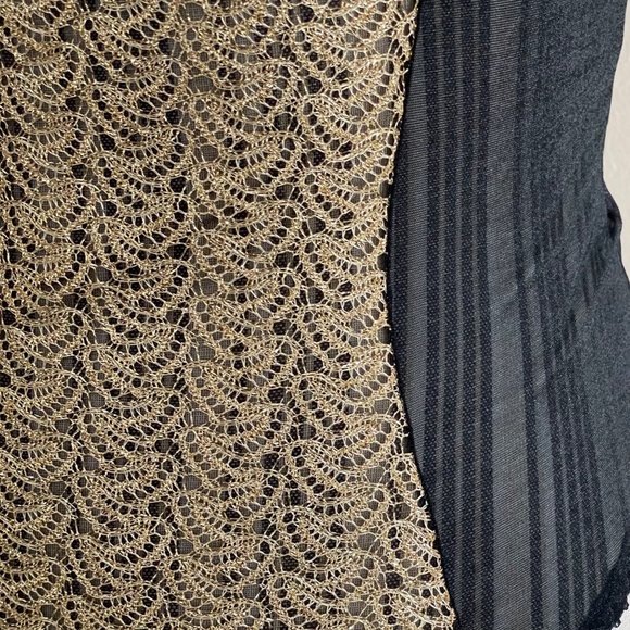 Vintage 90's Frederick's of Hollywood Gold Black Bodysuit USA Made Size M - Picture 6 of 12